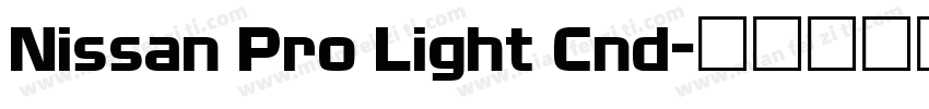 Nissan Pro Light Cnd字体转换